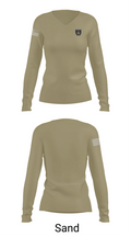Brooke County Sheriff’s Office 89315803 Women's Long Sleeve V-neck Shirt - 92