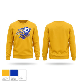 Crew Neck Sweatshirt, Chargers, Women's Soccer, Teamtime, Team time, sublimation, custom sports apparel, team uniforms, spirit wear, spiritwear, sports uniforms, custom shirts, team store, custom team store, fundraiser sports, apparel fundraiser