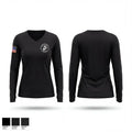 KWHS MCJROTC 37118075 Women's Long Sleeve V-neck Shirt - 1