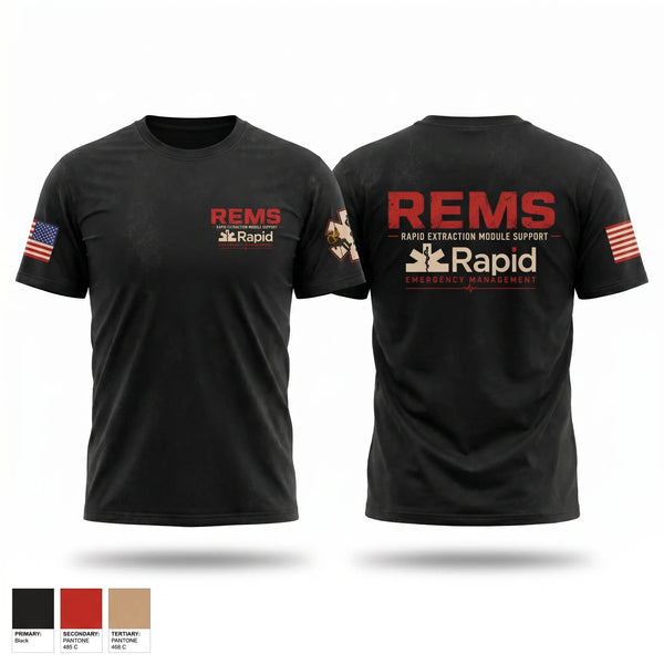 Old School Cotton Feel Shirt, Rapid Emergency Management, EMS/EMT, Teamtime, Team time, sublimation, custom sports apparel, team uniforms, spirit wear, spiritwear, sports uniforms, custom shirts, team store, custom team store, fundraiser sports, apparel fundraiser