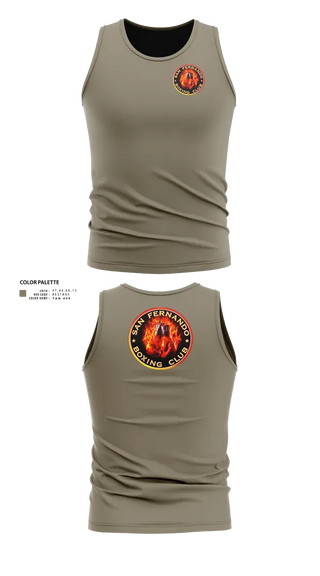 Tank Top, San Fernando Boxing Club, Spirit Store, Teamtime, Team time, sublimation, custom sports apparel, team uniforms, spirit wear, spiritwear, sports uniforms, custom shirts, team store, custom team store, fundraiser sports, apparel fundraiser