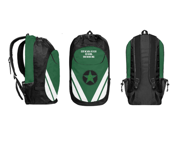 Gear Bag, Estacada High School Swimming, Swimming, Teamtime, Team time, sublimation, custom sports apparel, team uniforms, spirit wear, spiritwear, sports uniforms, custom shirts, team store, custom team store, fundraiser sports, apparel fundraiser