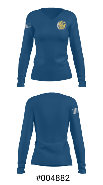 Liberty Christian School Basketball 49855847 Women's Long Sleeve V-neck Shirt - 20