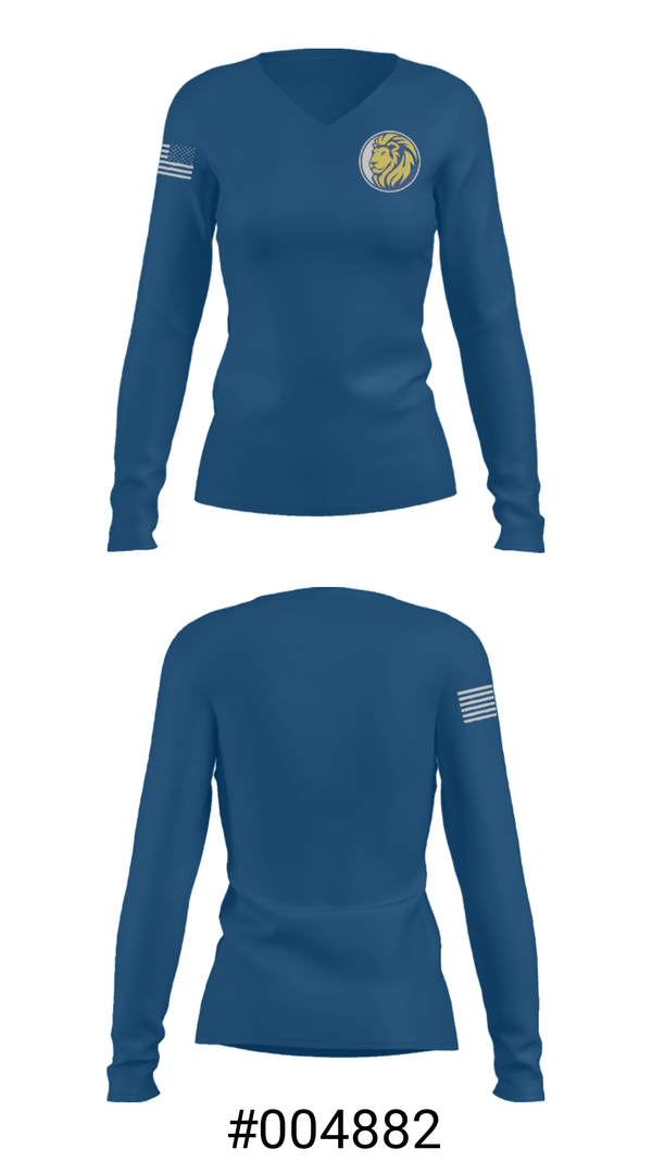 Women's Long Sleeve Vneck Shirt, Liberty Christian School Basketball, Men's Basketball, Teamtime, Team time, sublimation, custom sports apparel, team uniforms, spirit wear, spiritwear, sports uniforms, custom shirts, team store, custom team store, fundraiser sports, apparel fundraiser
