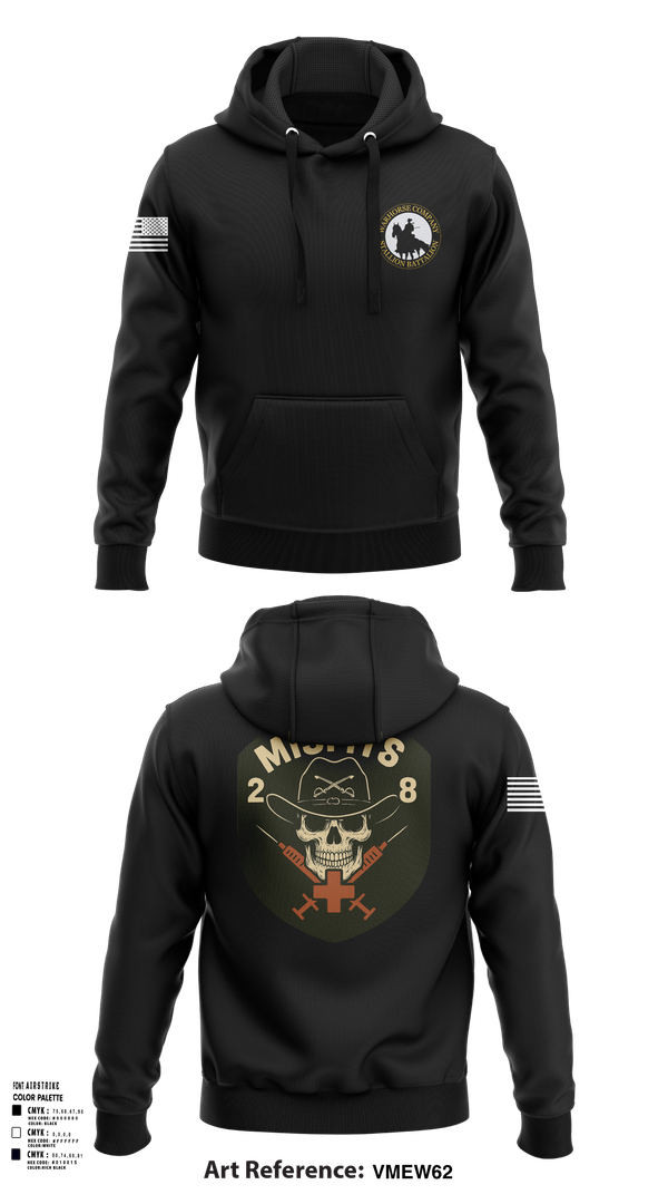 Hoodie, 2-8 Cav, HHC, Medic Platoon, , Teamtime, Team time, sublimation, custom sports apparel, team uniforms, spirit wear, spiritwear, sports uniforms, custom shirts, team store, custom team store, fundraiser sports, apparel fundraiser