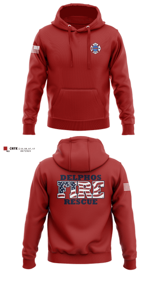 Hoodie, Delphos, Fire Department, Teamtime, Team time, sublimation, custom sports apparel, team uniforms, spirit wear, spiritwear, sports uniforms, custom shirts, team store, custom team store, fundraiser sports, apparel fundraiser