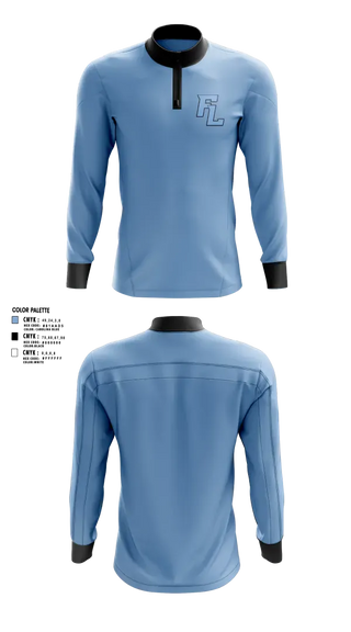 Quarter Zip Jacket, Folsom Lakers, Baseball, Teamtime, Team time, sublimation, custom sports apparel, team uniforms, spirit wear, spiritwear, sports uniforms, custom shirts, team store, custom team store, fundraiser sports, apparel fundraiser
