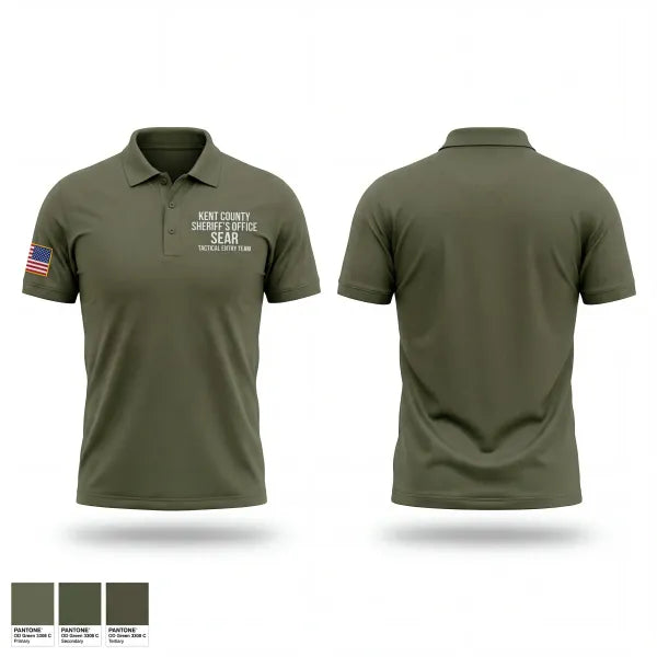 Short Sleeve Performance Polo, Kent County Sheriffs Office SEAR, Police, Teamtime, Team time, sublimation, custom sports apparel, team uniforms, spirit wear, spiritwear, sports uniforms, custom shirts, team store, custom team store, fundraiser sports, apparel fundraiser