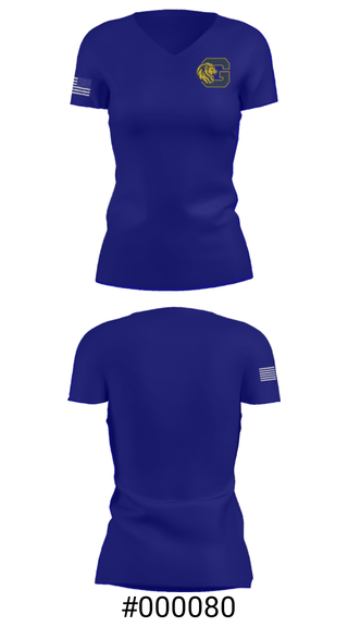 Women's Short Sleeve Vneck Shirt, Gloucester City Senior High School Bowling, Bowling, Teamtime, Team time, sublimation, custom sports apparel, team uniforms, spirit wear, spiritwear, sports uniforms, custom shirts, team store, custom team store, fundraiser sports, apparel fundraiser