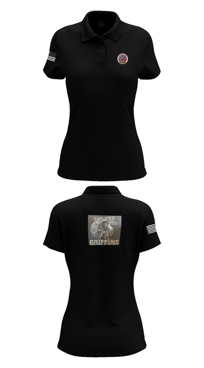 345th TRS 44562231 Women's Short Sleeve Performance Polo  - 35