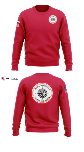 Crew Neck Sweatshirt, GESAR, EMS/EMT, Teamtime, Team time, sublimation, custom sports apparel, team uniforms, spirit wear, spiritwear, sports uniforms, custom shirts, team store, custom team store, fundraiser sports, apparel fundraiser
