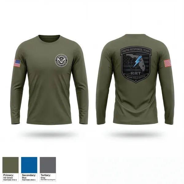 Long Sleeve Performance Shirt, Miami RRT, Police, Teamtime, Team time, sublimation, custom sports apparel, team uniforms, spirit wear, spiritwear, sports uniforms, custom shirts, team store, custom team store, fundraiser sports, apparel fundraiser