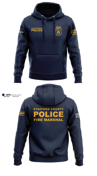 Hoodie, Stafford County Fire Marshal's Office, Police, Teamtime, Team time, sublimation, custom sports apparel, team uniforms, spirit wear, spiritwear, sports uniforms, custom shirts, team store, custom team store, fundraiser sports, apparel fundraiser