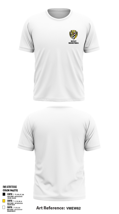 Ripley Middle School Basketball 22825718 Short Sleeve Performance Shirt - 3