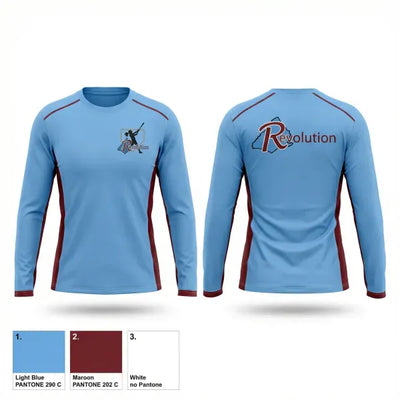 Revolution Delco 14U White 16539656 Long Sleeve Performance Shirt 1