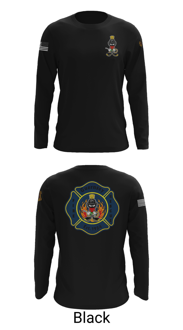Long Sleeve Performance Shirt, Guernsey Fire & Rescue, , Teamtime, Team time, sublimation, custom sports apparel, team uniforms, spirit wear, spiritwear, sports uniforms, custom shirts, team store, custom team store, fundraiser sports, apparel fundraiser