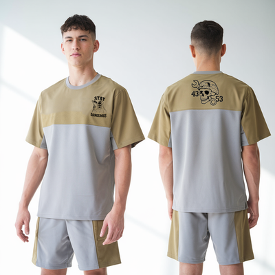 4-3 AHB 47022707 Old School Cotton Feel Shirt - 4