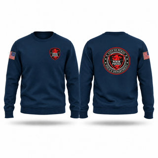 Crew Neck Sweatshirt, Pekin PD, Police, Teamtime, Team time, sublimation, custom sports apparel, team uniforms, spirit wear, spiritwear, sports uniforms, custom shirts, team store, custom team store, fundraiser sports, apparel fundraiser