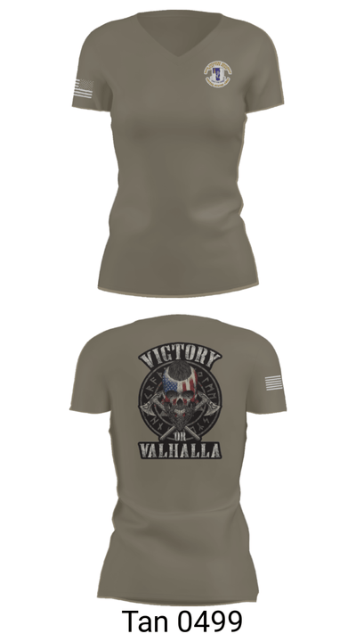 1-50 infantry battalion 87663685 Women's Short Sleeve V-neck Shirt - 36
