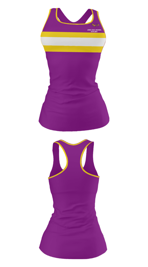 Tank Top, Avon High School Bowling, Bowling, Teamtime, Team time, sublimation, custom sports apparel, team uniforms, spirit wear, spiritwear, sports uniforms, custom shirts, team store, custom team store, fundraiser sports, apparel fundraiser