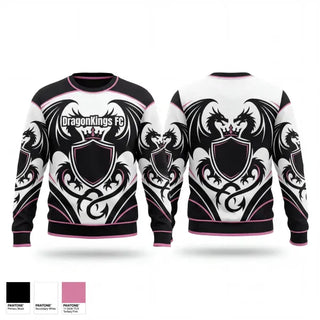 Crew Neck Sweatshirt, DragonKings FC, Men's Soccer, Teamtime, Team time, sublimation, custom sports apparel, team uniforms, spirit wear, spiritwear, sports uniforms, custom shirts, team store, custom team store, fundraiser sports, apparel fundraiser