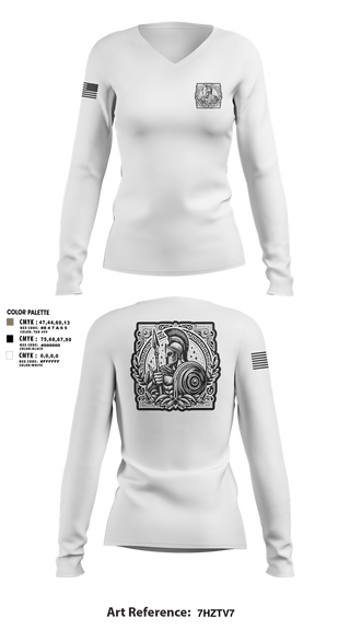 Womens Long Sleeve Vneck Shirt, Detachment 9, Army, Teamtime, Team time, sublimation, custom sports apparel, team uniforms, spirit wear, spiritwear, sports uniforms, custom shirts, team store, custom team store, fundraiser sports, apparel fundraiser