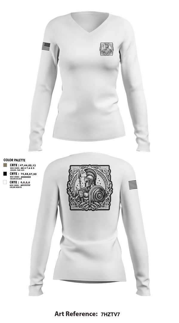 Womens Long Sleeve Vneck Shirt, Detachment 9, Army, Teamtime, Team time, sublimation, custom sports apparel, team uniforms, spirit wear, spiritwear, sports uniforms, custom shirts, team store, custom team store, fundraiser sports, apparel fundraiser