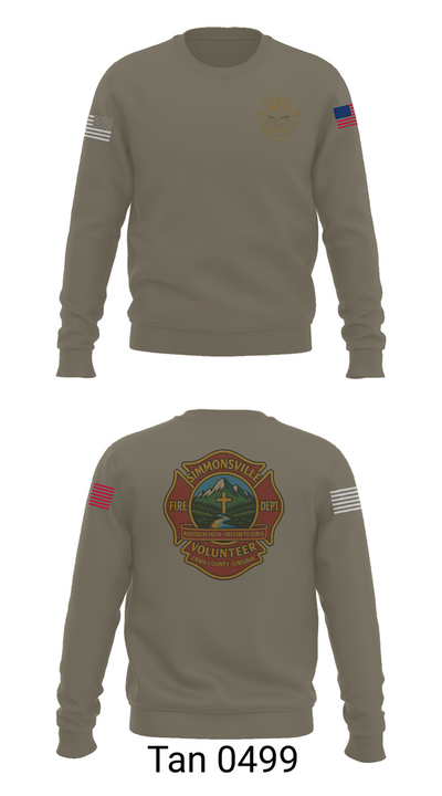 Simmonsville VFD 9385181 Crew Neck Sweatshirt - 65