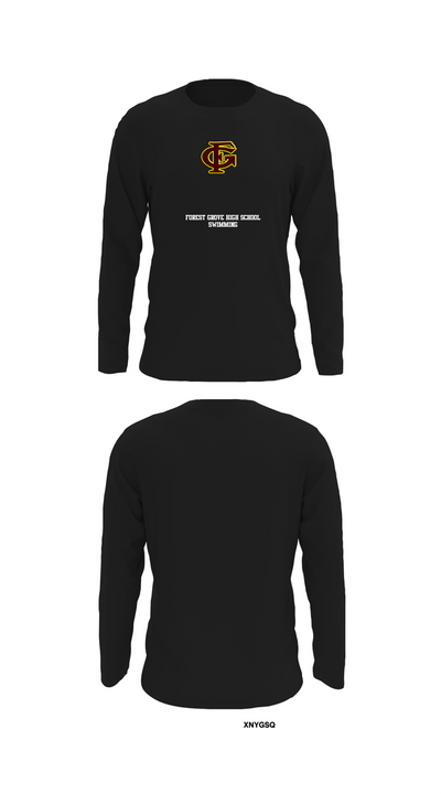 Forest Grove High School Swimming 60423697 Long Sleeve Performance Shirt 27