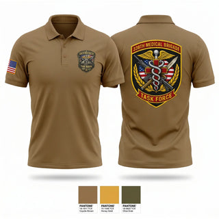 Short Sleeve Performance Polo, 338th MED BDE, Army, Teamtime, Team time, sublimation, custom sports apparel, team uniforms, spirit wear, spiritwear, sports uniforms, custom shirts, team store, custom team store, fundraiser sports, apparel fundraiser