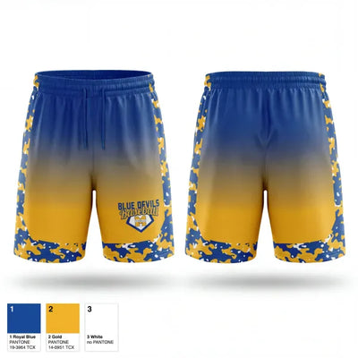 Mathews Blue Devils 41857023 Athletic Shorts With Pockets - 1