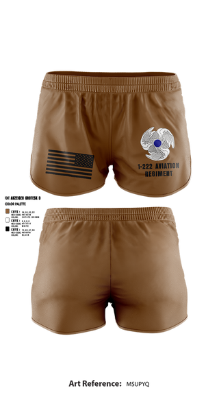 Ranger Panties, 1-222 Aviaition Regiment, Army, Teamtime, Team time, sublimation, custom sports apparel, team uniforms, spirit wear, spiritwear, sports uniforms, custom shirts, team store, custom team store, fundraiser sports, apparel fundraiser