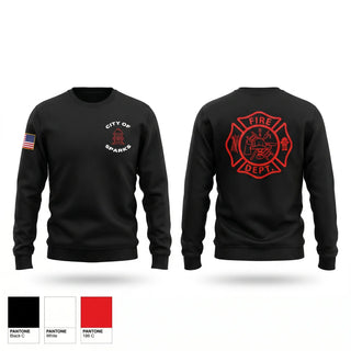Crew Neck Sweatshirt, Sparks Fire Department, Fire Department, Teamtime, Team time, sublimation, custom sports apparel, team uniforms, spirit wear, spiritwear, sports uniforms, custom shirts, team store, custom team store, fundraiser sports, apparel fundraiser