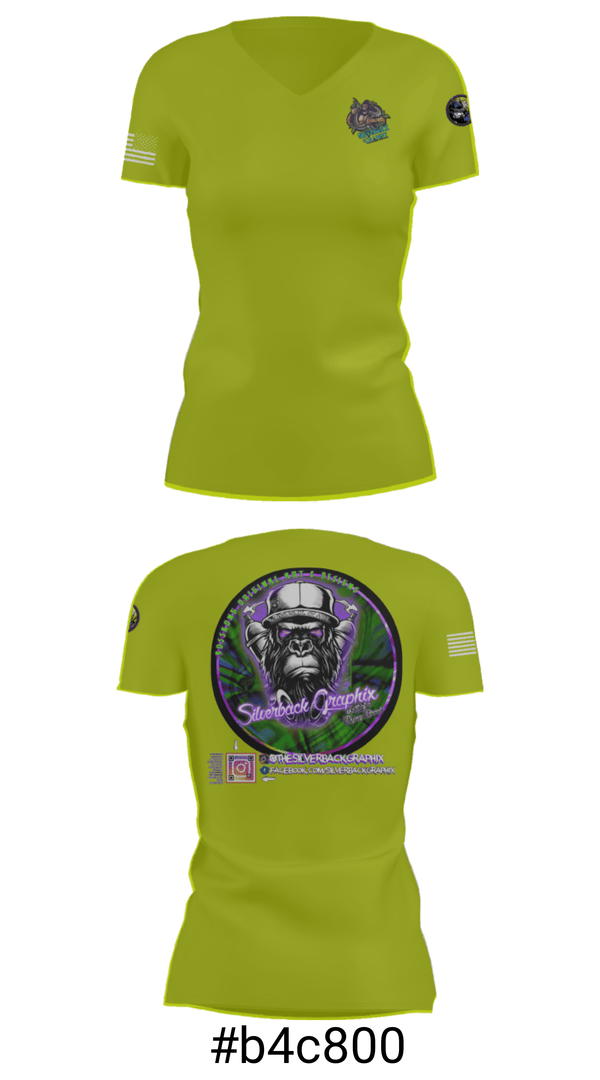 Women's Short Sleeve Vneck Shirt, Silverback Graphix, , Teamtime, Team time, sublimation, custom sports apparel, team uniforms, spirit wear, spiritwear, sports uniforms, custom shirts, team store, custom team store, fundraiser sports, apparel fundraiser