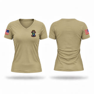 Womens Short Sleeve Vneck Shirt, 3rd/75th Ranger Regiment, Army, Teamtime, Team time, sublimation, custom sports apparel, team uniforms, spirit wear, spiritwear, sports uniforms, custom shirts, team store, custom team store, fundraiser sports, apparel fundraiser