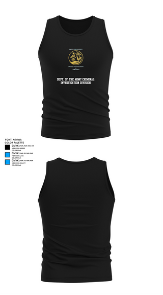 Tank Top, Dept. of the Army Criminal Investigation Division, , Teamtime, Team time, sublimation, custom sports apparel, team uniforms, spirit wear, spiritwear, sports uniforms, custom shirts, team store, custom team store, fundraiser sports, apparel fundraiser
