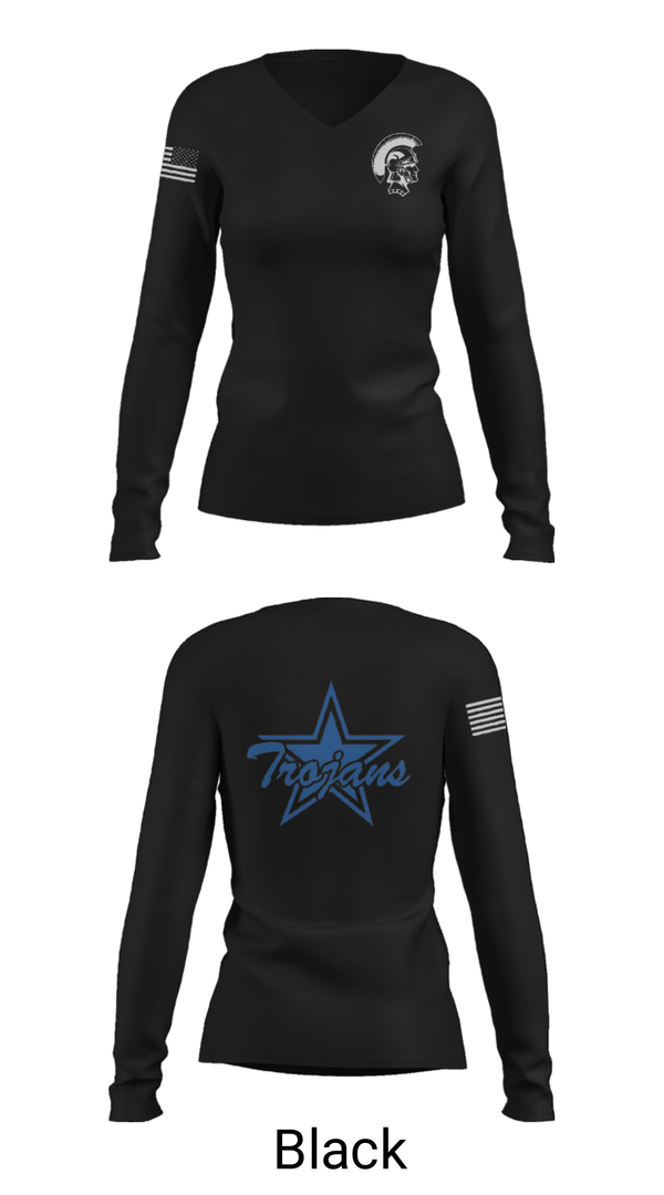 Women's Long Sleeve Vneck Shirt, Johnson County Middle School Basketball, Women's Basketball, Teamtime, Team time, sublimation, custom sports apparel, team uniforms, spirit wear, spiritwear, sports uniforms, custom shirts, team store, custom team store, fundraiser sports, apparel fundraiser