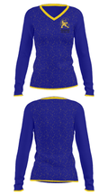 Goldsboro High School Wrestling 36260756 Women's Long Sleeve V-neck Shirt - 34