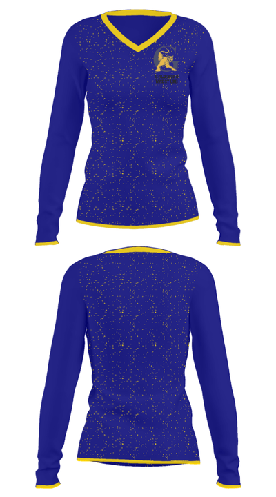 Goldsboro High School Wrestling 36260756 Women's Long Sleeve V-neck Shirt - 34