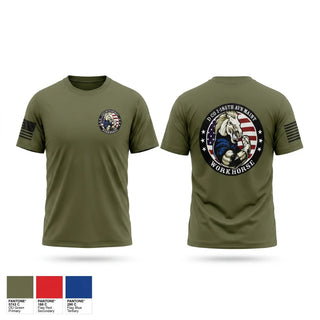 Old School Cotton Feel Shirt, D Co. 1-185th, Army, Teamtime, Team time, sublimation, custom sports apparel, team uniforms, spirit wear, spiritwear, sports uniforms, custom shirts, team store, custom team store, fundraiser sports, apparel fundraiser