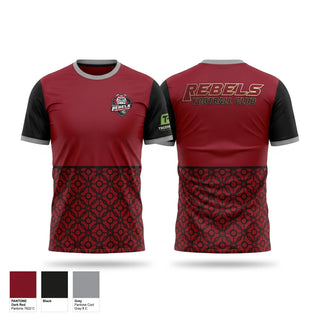 Soft Poly Tee Cotton Like Feel, Rebels F. C., Men's Soccer, Teamtime, Team time, sublimation, custom sports apparel, team uniforms, spirit wear, spiritwear, sports uniforms, custom shirts, team store, custom team store, fundraiser sports, apparel fundraiser