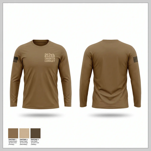 Long Sleeve Performance Shirt, 212th ENGINEER COMPANY, National Guard, Teamtime, Team time, sublimation, custom sports apparel, team uniforms, spirit wear, spiritwear, sports uniforms, custom shirts, team store, custom team store, fundraiser sports, apparel fundraiser