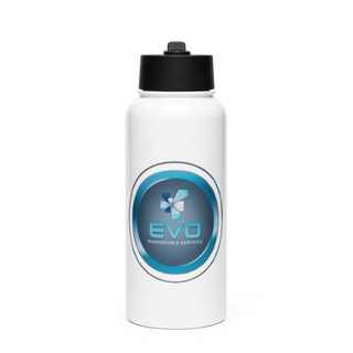 Evo Renovation & Services 24930197 Stainless Steel Water Bottle with a Straw Lid