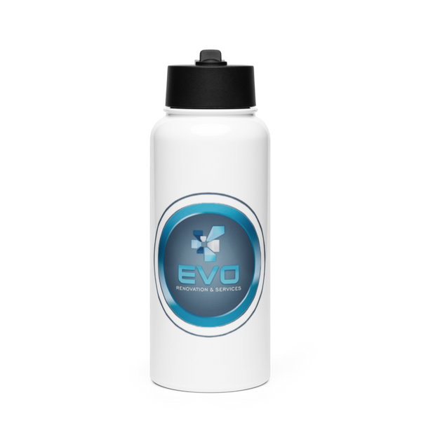 Evo Renovation & Services 24930197 Stainless Steel Water Bottle with a Straw Lid
