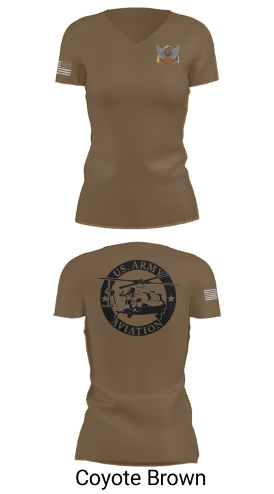A Co 1-13 AVN REGT 59658620 Women's Short Sleeve V-neck Shirt - 12