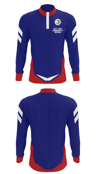 Quarter Zip Jacket, City Day Community School, Spirit Store, Teamtime, Team time, sublimation, custom sports apparel, team uniforms, spirit wear, spiritwear, sports uniforms, custom shirts, team store, custom team store, fundraiser sports, apparel fundraiser