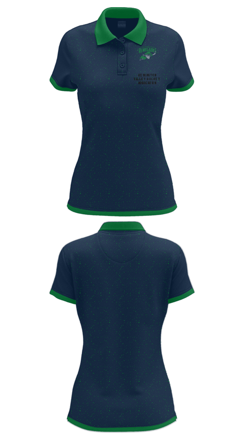 Women's Short Sleeve Performance Polo, Kensington Valley Hockey Association, Ice Hockey, Teamtime, Team time, sublimation, custom sports apparel, team uniforms, spirit wear, spiritwear, sports uniforms, custom shirts, team store, custom team store, fundraiser sports, apparel fundraiser