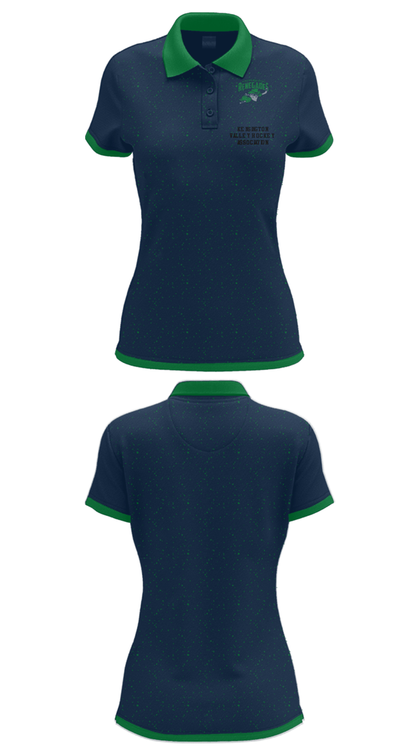 Women's Short Sleeve Performance Polo, Kensington Valley Hockey Association, Ice Hockey, Teamtime, Team time, sublimation, custom sports apparel, team uniforms, spirit wear, spiritwear, sports uniforms, custom shirts, team store, custom team store, fundraiser sports, apparel fundraiser