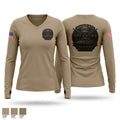 3-69 AR, 1ABCT, 3ID 89006897 Women's Long Sleeve V-neck Shirt - 1