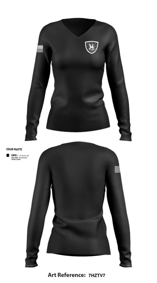 Womens Long Sleeve Vneck Shirt, Spokane Police SWAT, Police, Teamtime, Team time, sublimation, custom sports apparel, team uniforms, spirit wear, spiritwear, sports uniforms, custom shirts, team store, custom team store, fundraiser sports, apparel fundraiser